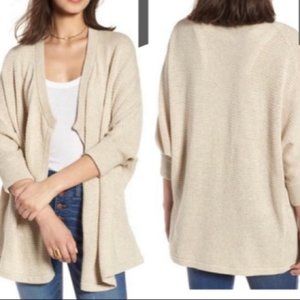 Madewell Seabank Dolman Sleeve Draped Cardigan